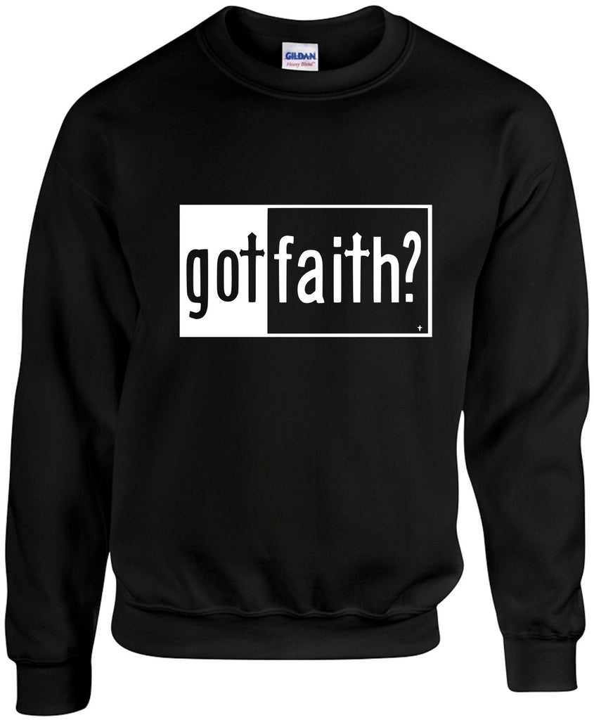 got faith unisex crewneck sweatshirt black signature outlet novelty 