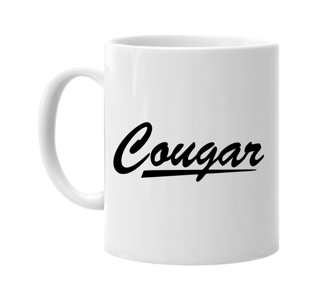 cougar signature outlet novelty coffee cup mug graphic gift ideas gifts for the family mom dad