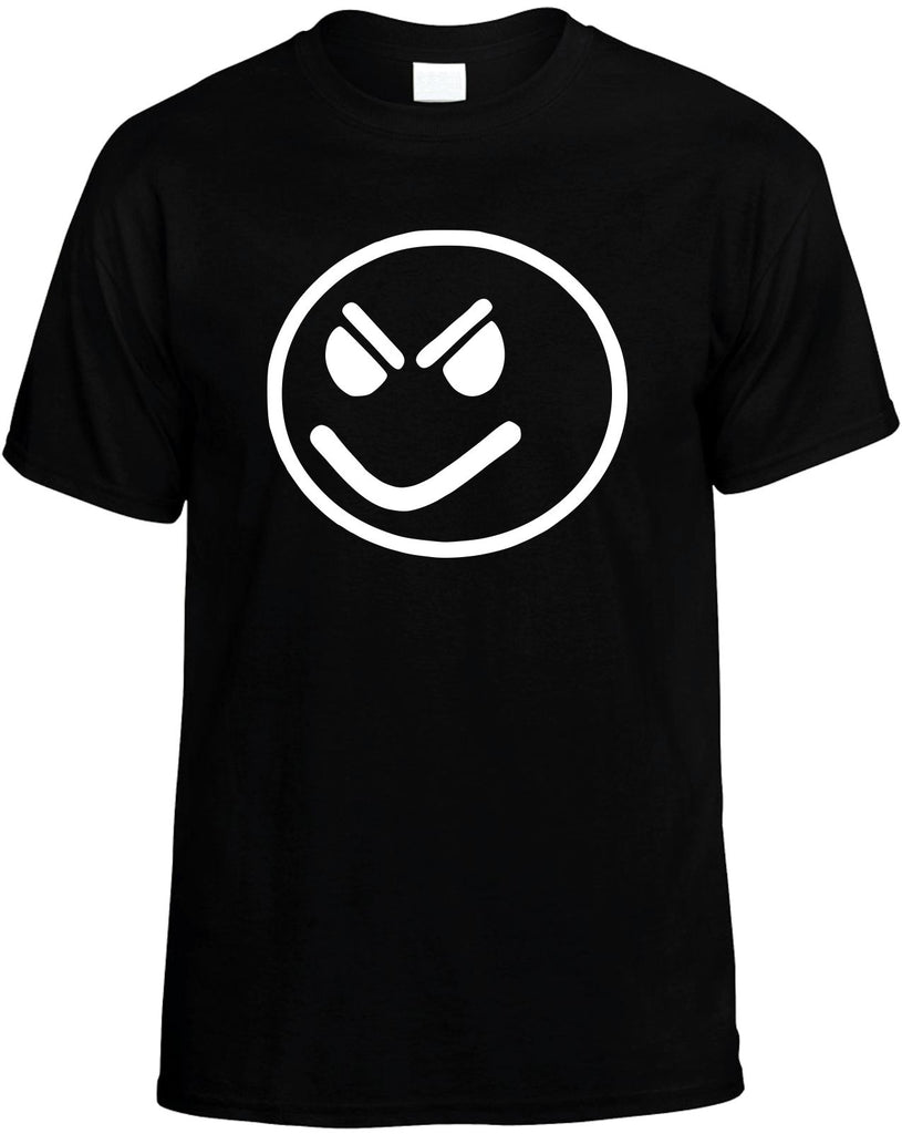 evil smiley face mens funny t-shirt black