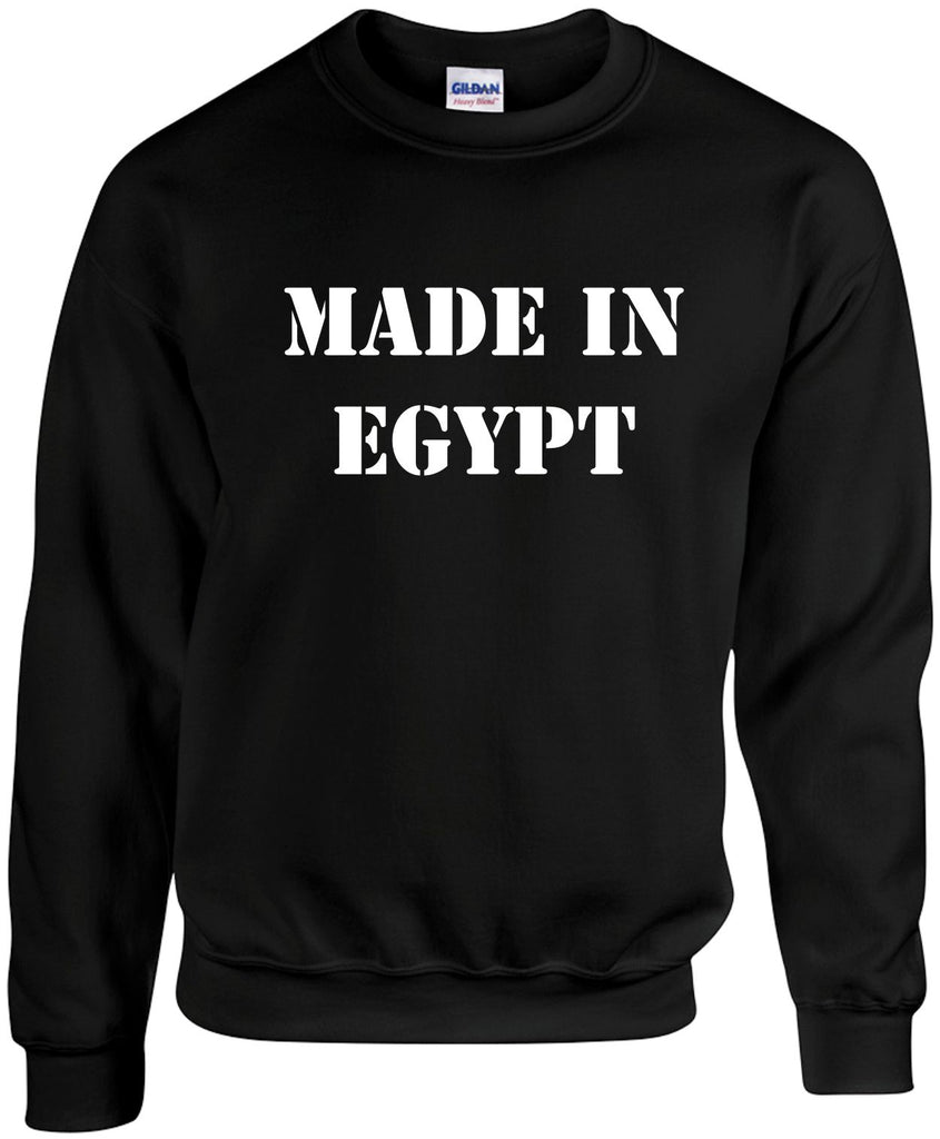 made in egypt unisex crewneck sweatshirt black signature outlet novelty 