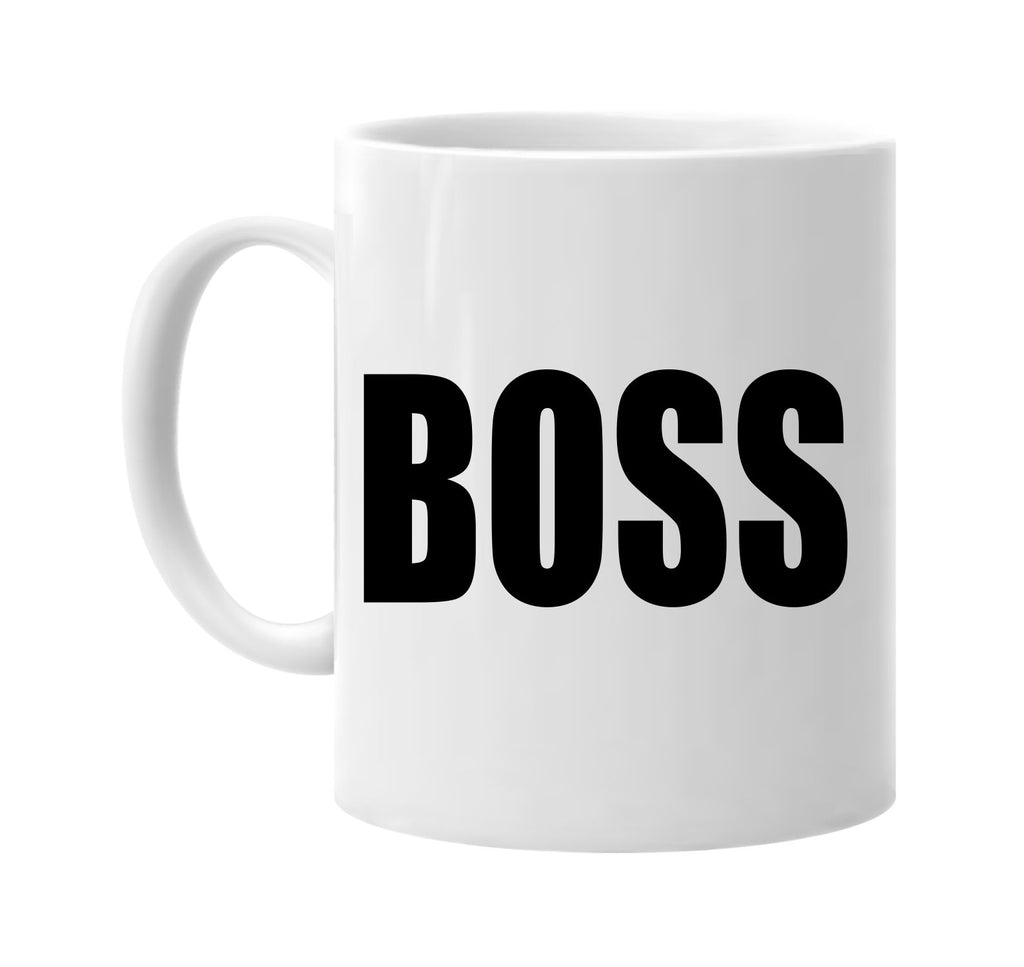 boss signature outlet novelty coffee cup mug graphic gift ideas gifts for the family mom dad