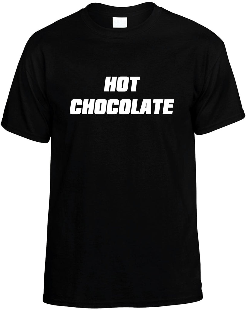 hot chocolate mens funny t-shirt black