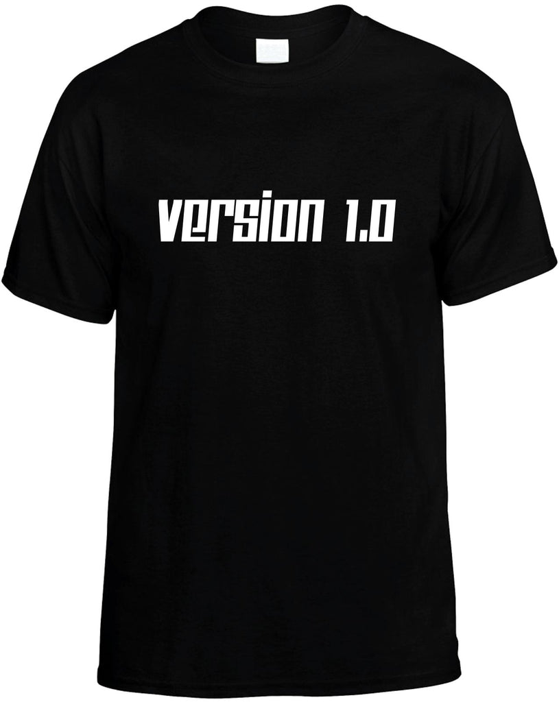 version 10 mens funny t-shirt black