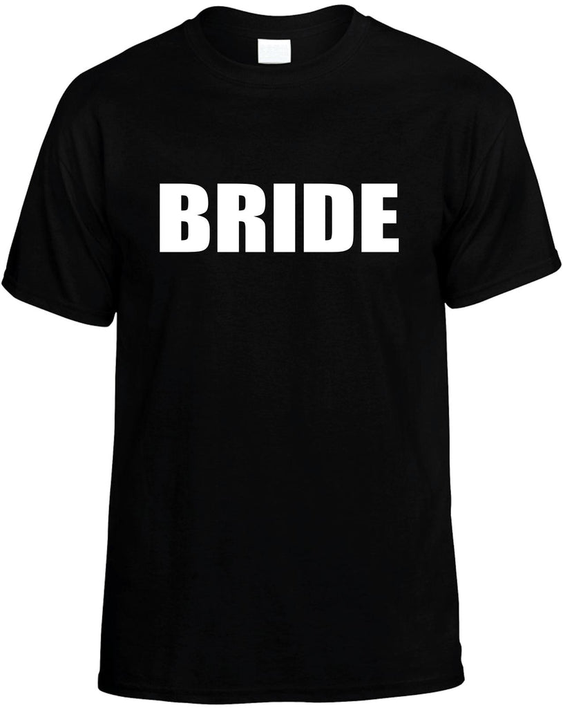 bride mens funny t-shirt black