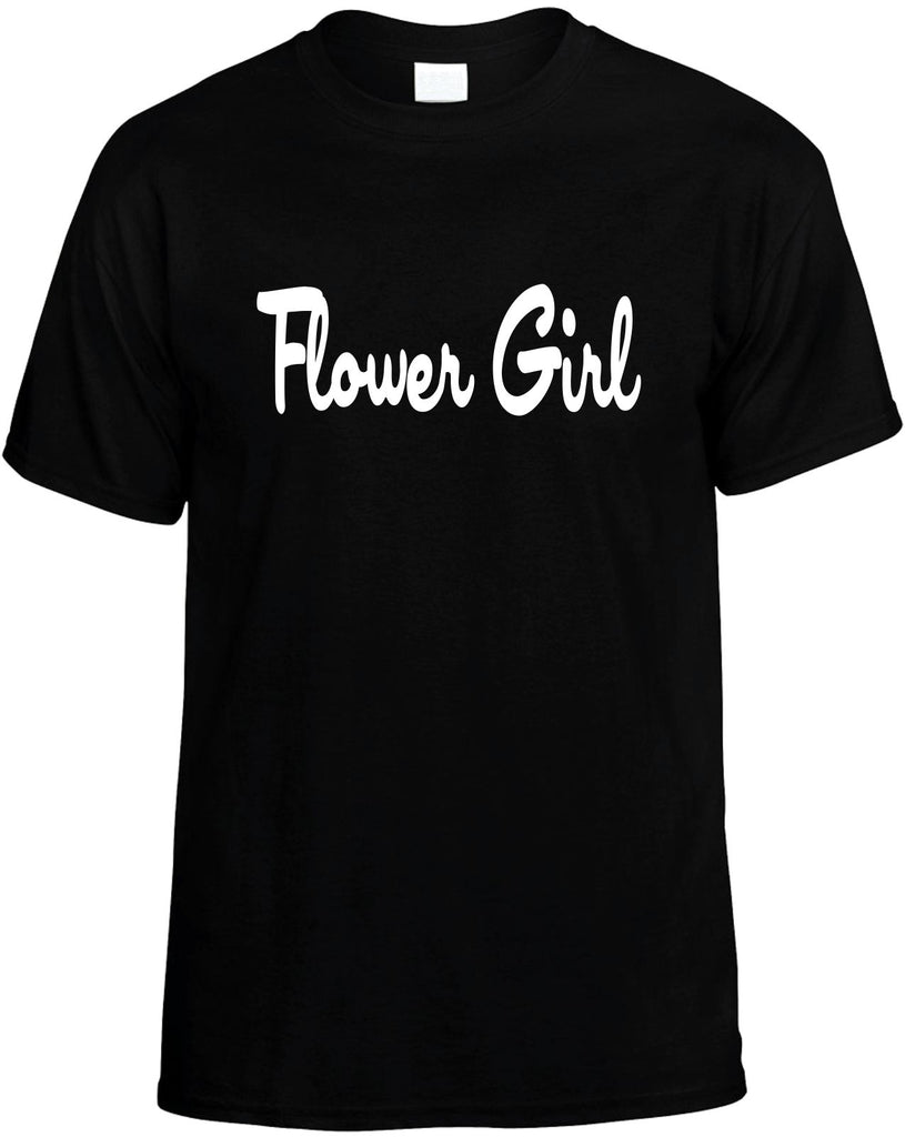 flower girl mens funny t-shirt black