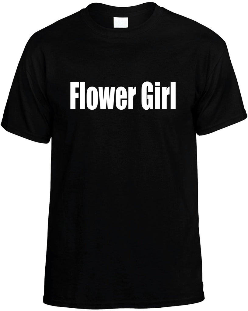 flower girl mens funny t-shirt black