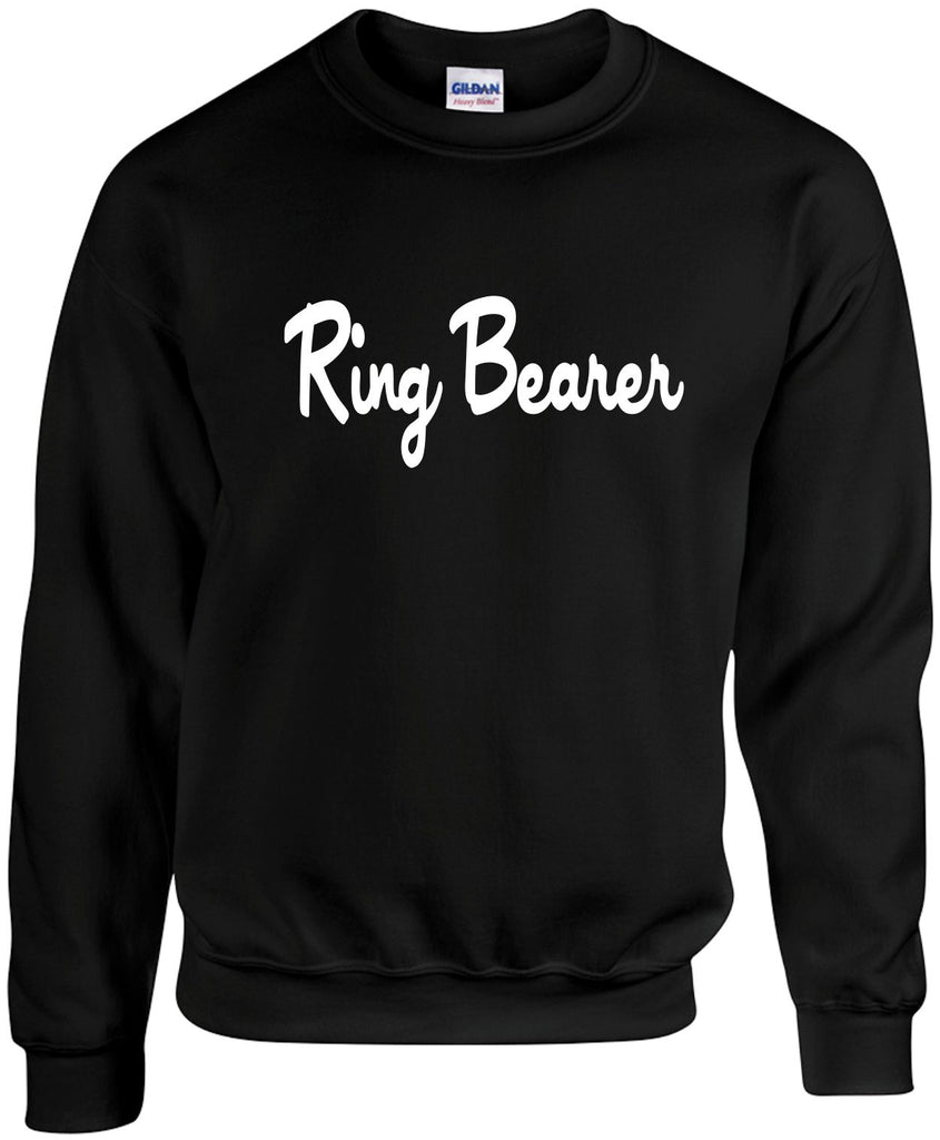 ring bearer unisex crewneck sweatshirt black signature outlet novelty 