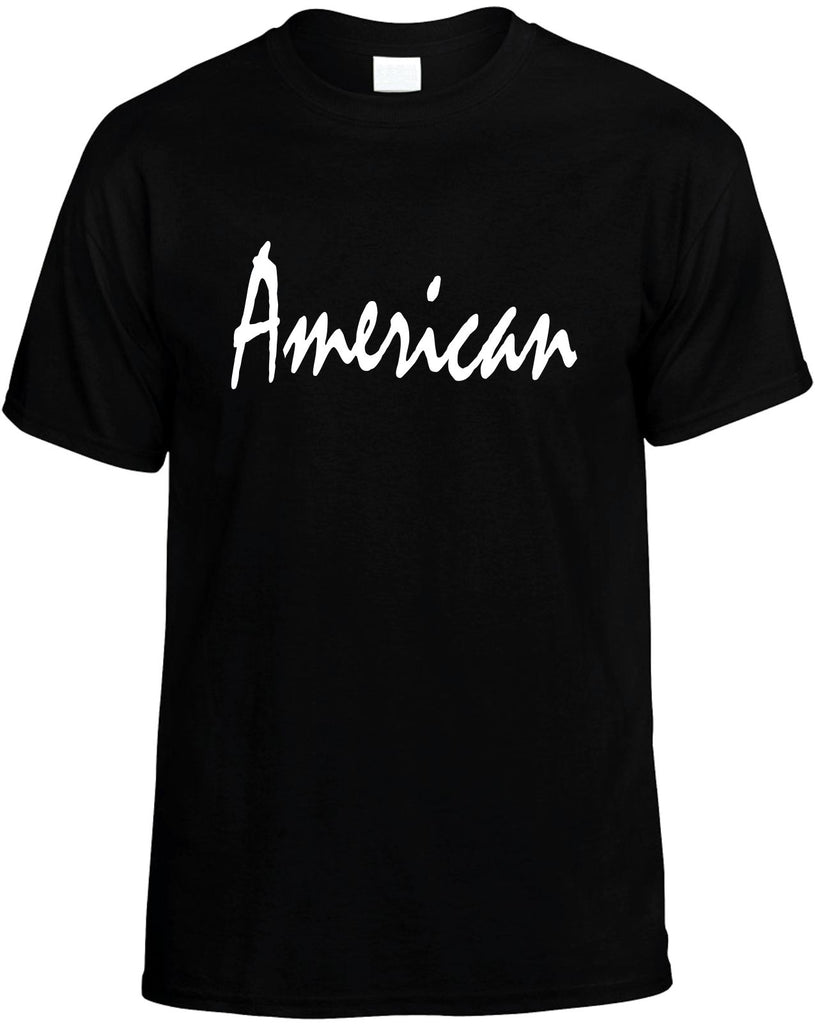 american united states mens funny t-shirt black