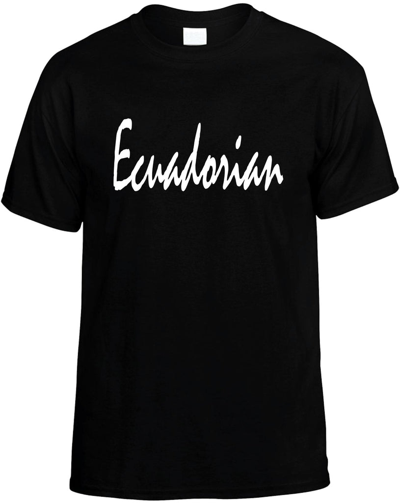 ecuadorian mens funny t-shirt black