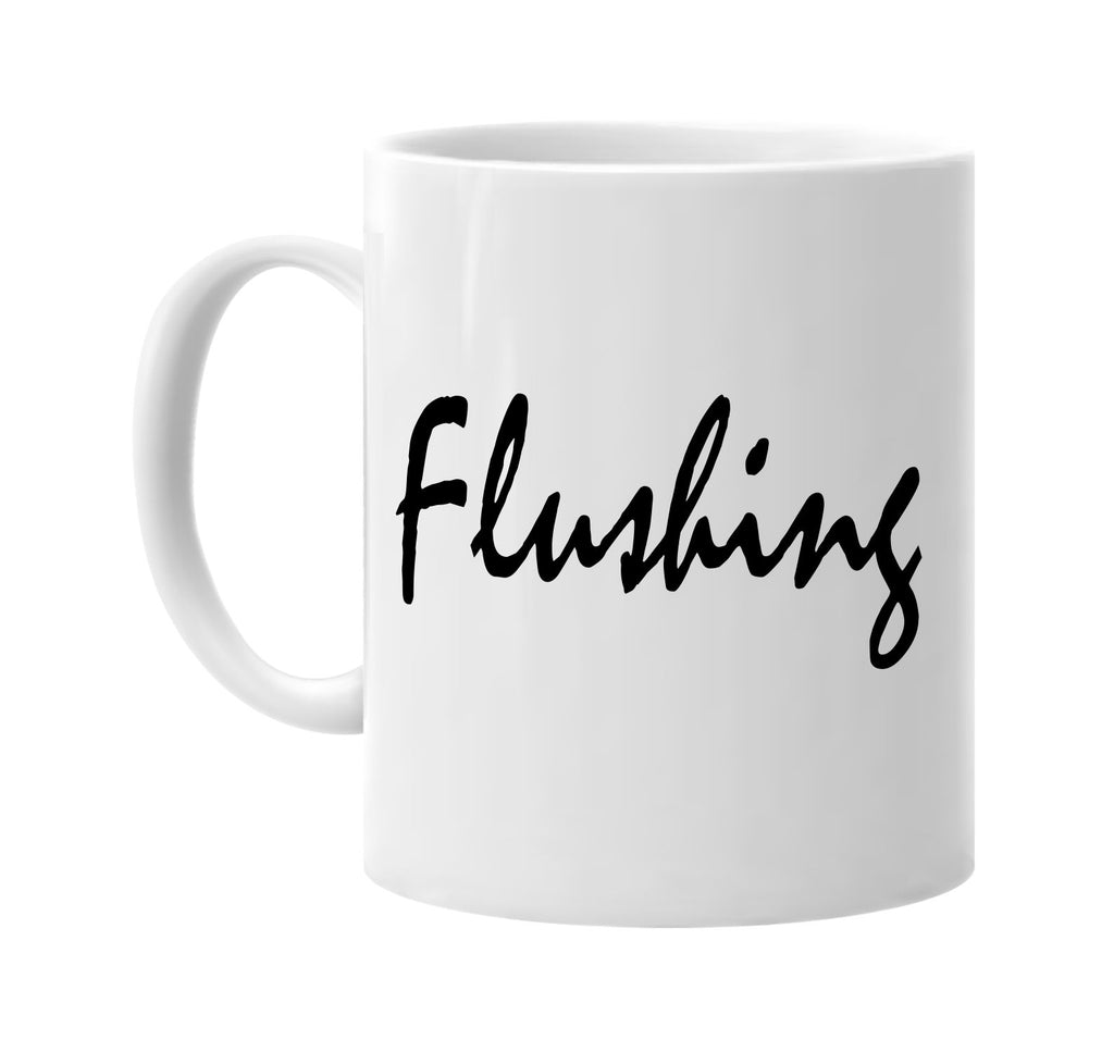 flushing new york signature outlet novelty coffee cup mug graphic gift ideas gifts for the family mom dad