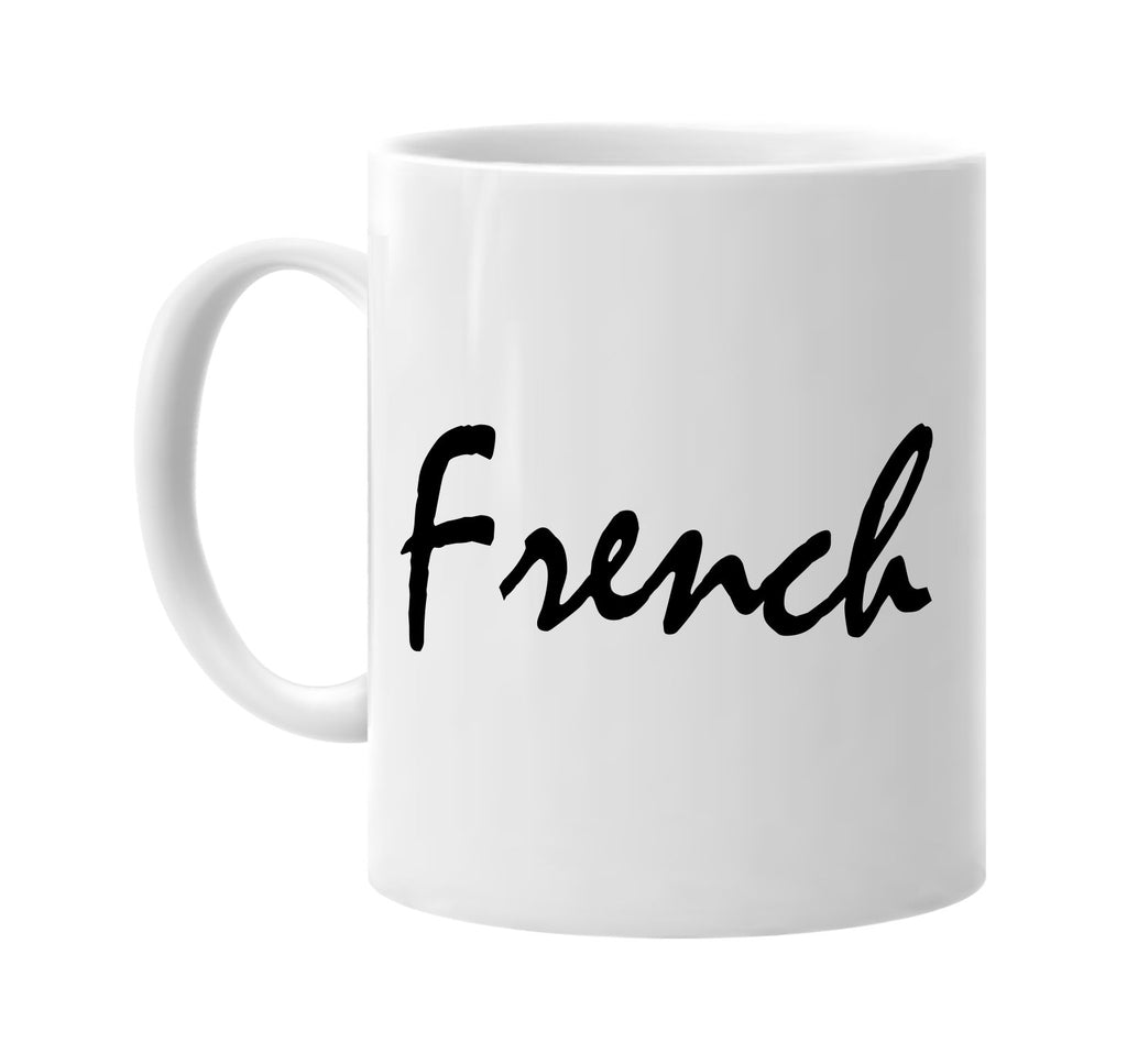 french signature outlet novelty coffee cup mug graphic gift ideas gifts for the family mom dad