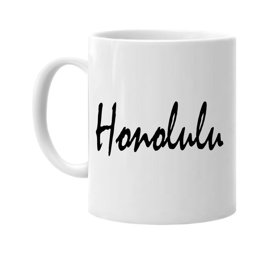 honolulu hawaii signature outlet novelty coffee cup mug graphic gift ideas gifts for the family mom dad