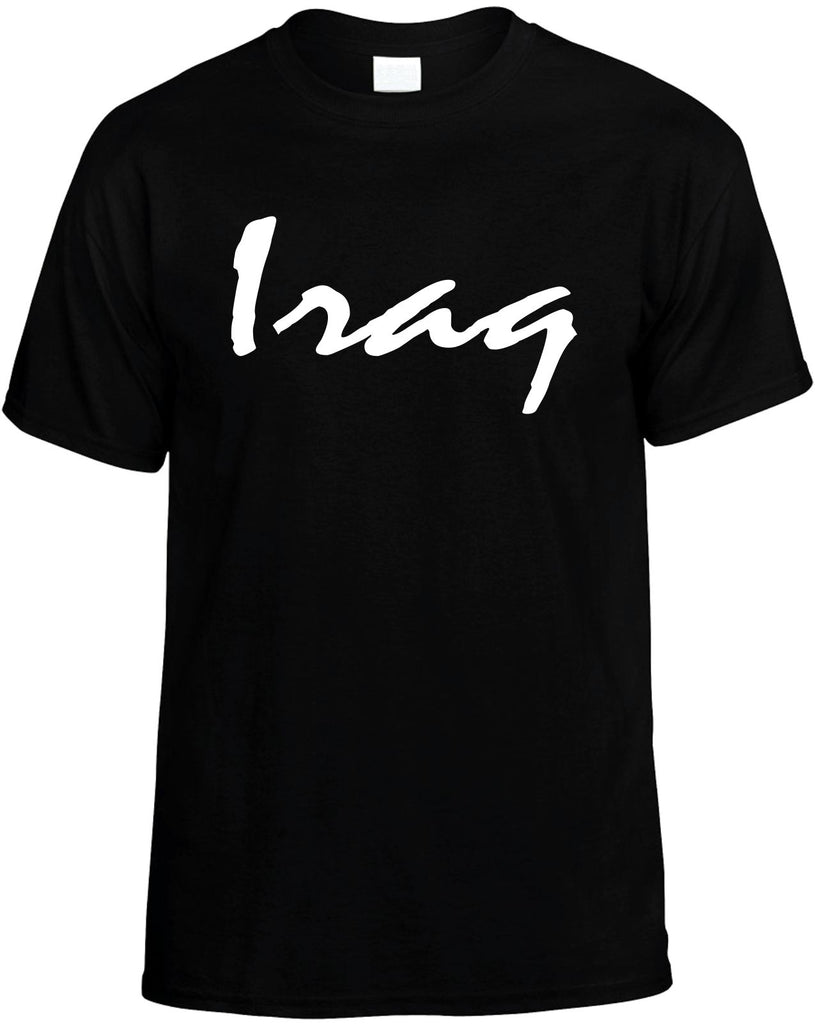 iraq mens funny t-shirt black