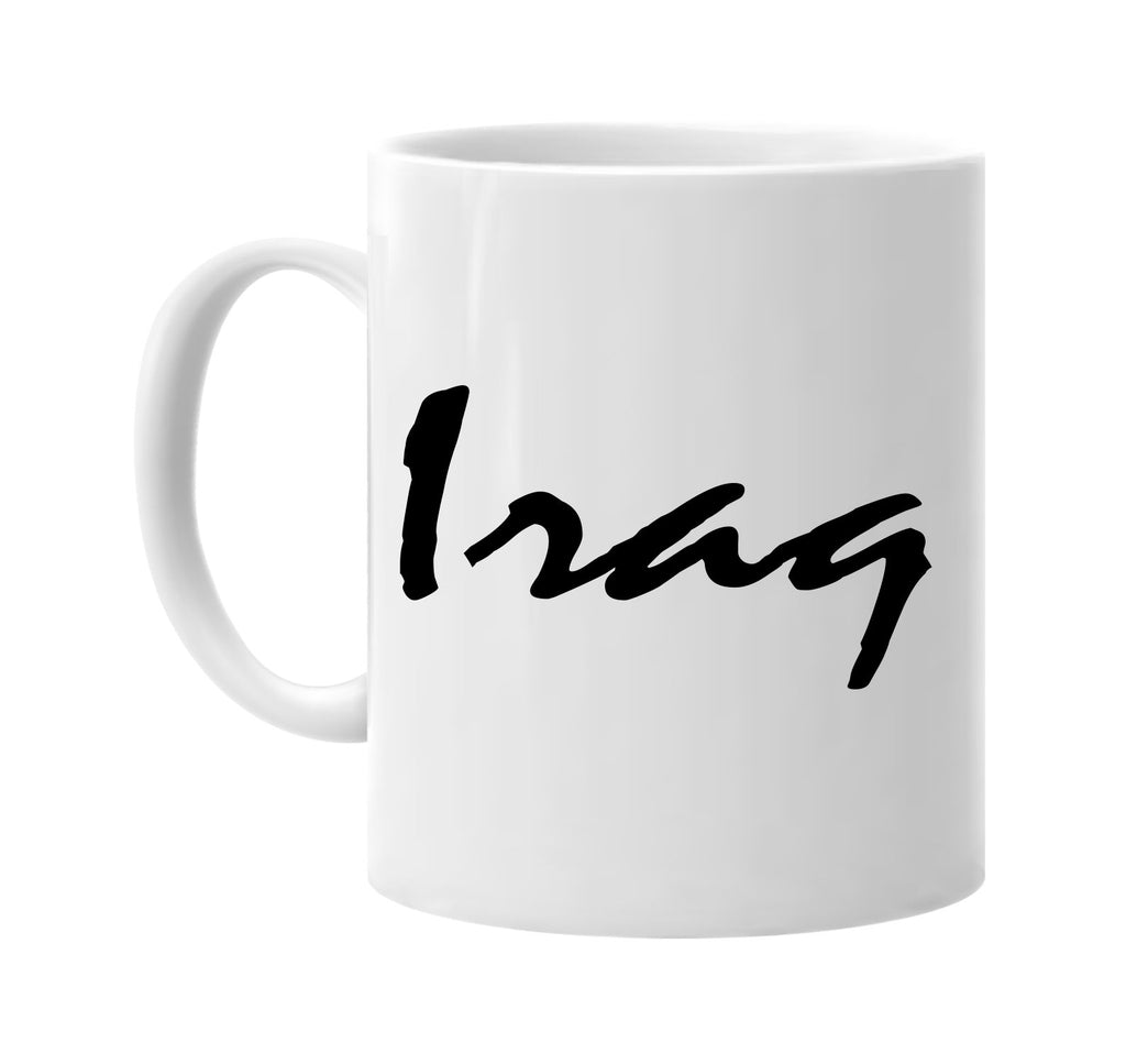 iraq signature outlet novelty coffee cup mug graphic gift ideas gifts for the family mom dad