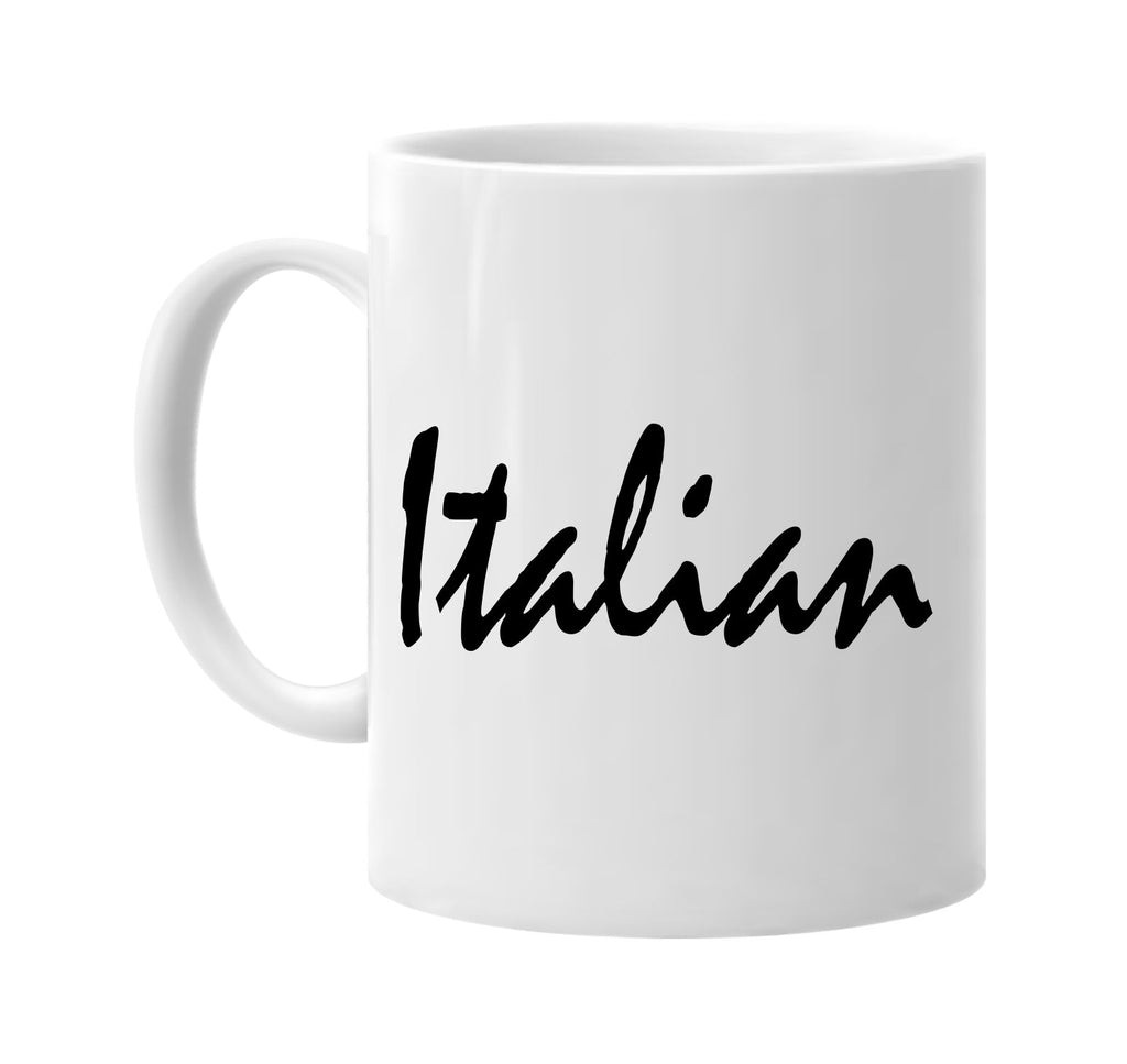 italian signature outlet novelty coffee cup mug graphic gift ideas gifts for the family mom dad