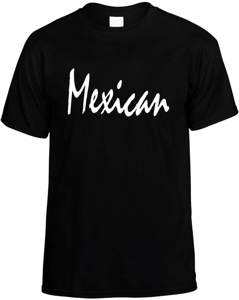 mexican mens funny t-shirt black