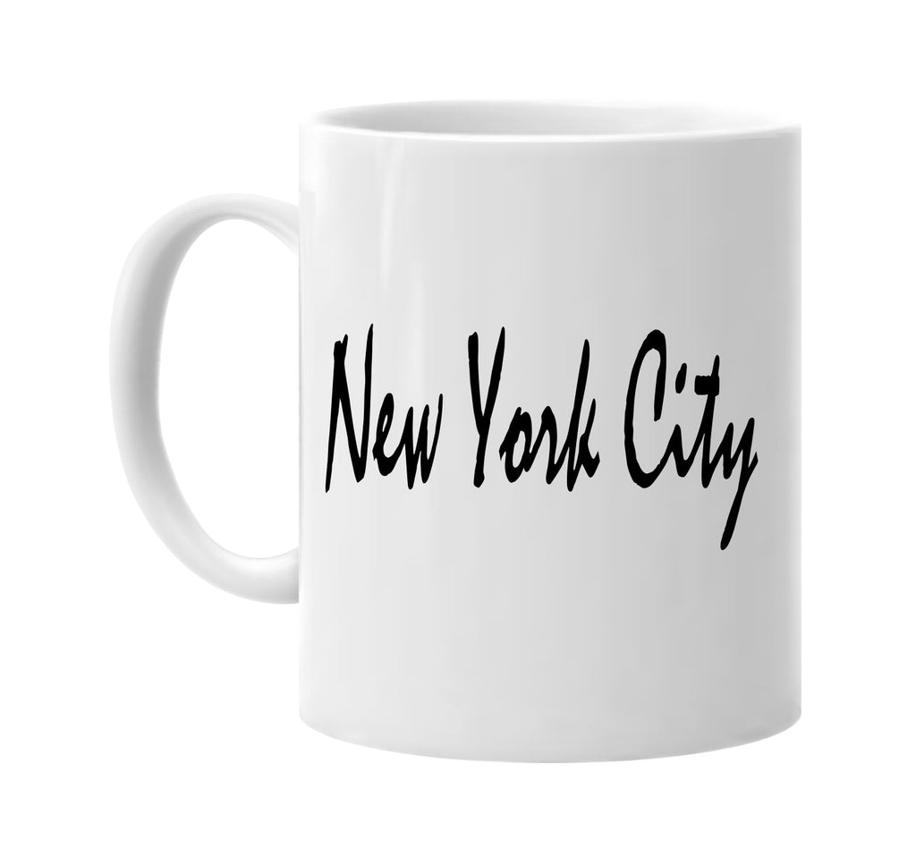 new york city nyc ny signature outlet novelty coffee cup mug graphic gift ideas gifts for the family mom dad