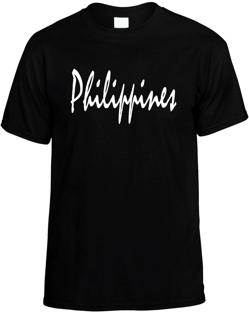 philippines mens funny t-shirt black