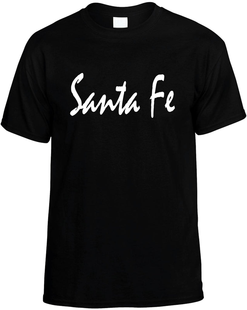 santa fe new mexico mens funny t-shirt black