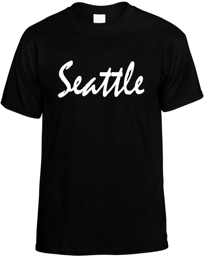 seattle washington mens funny t-shirt black