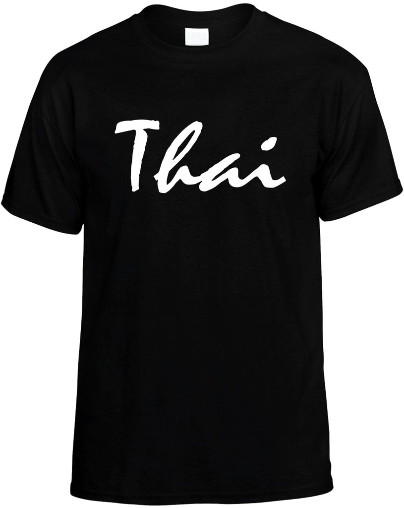 thai mens funny t-shirt black