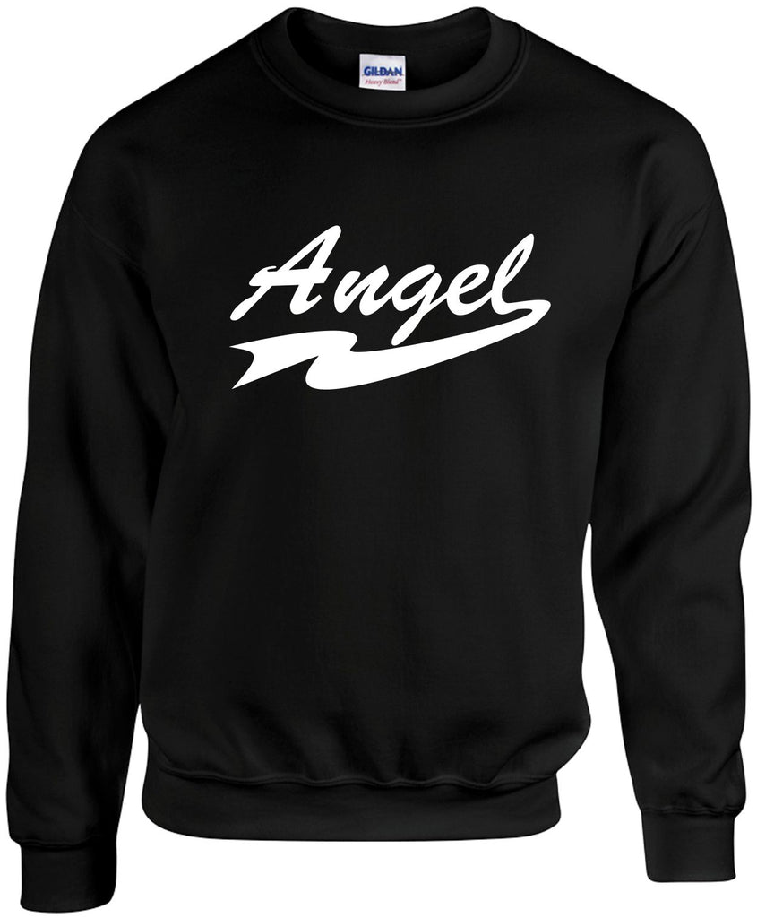 angel motivational unisex crewneck sweatshirt black signature outlet novelty 