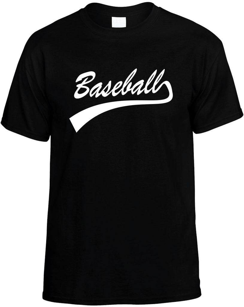 baseball sport mens funny t-shirt black