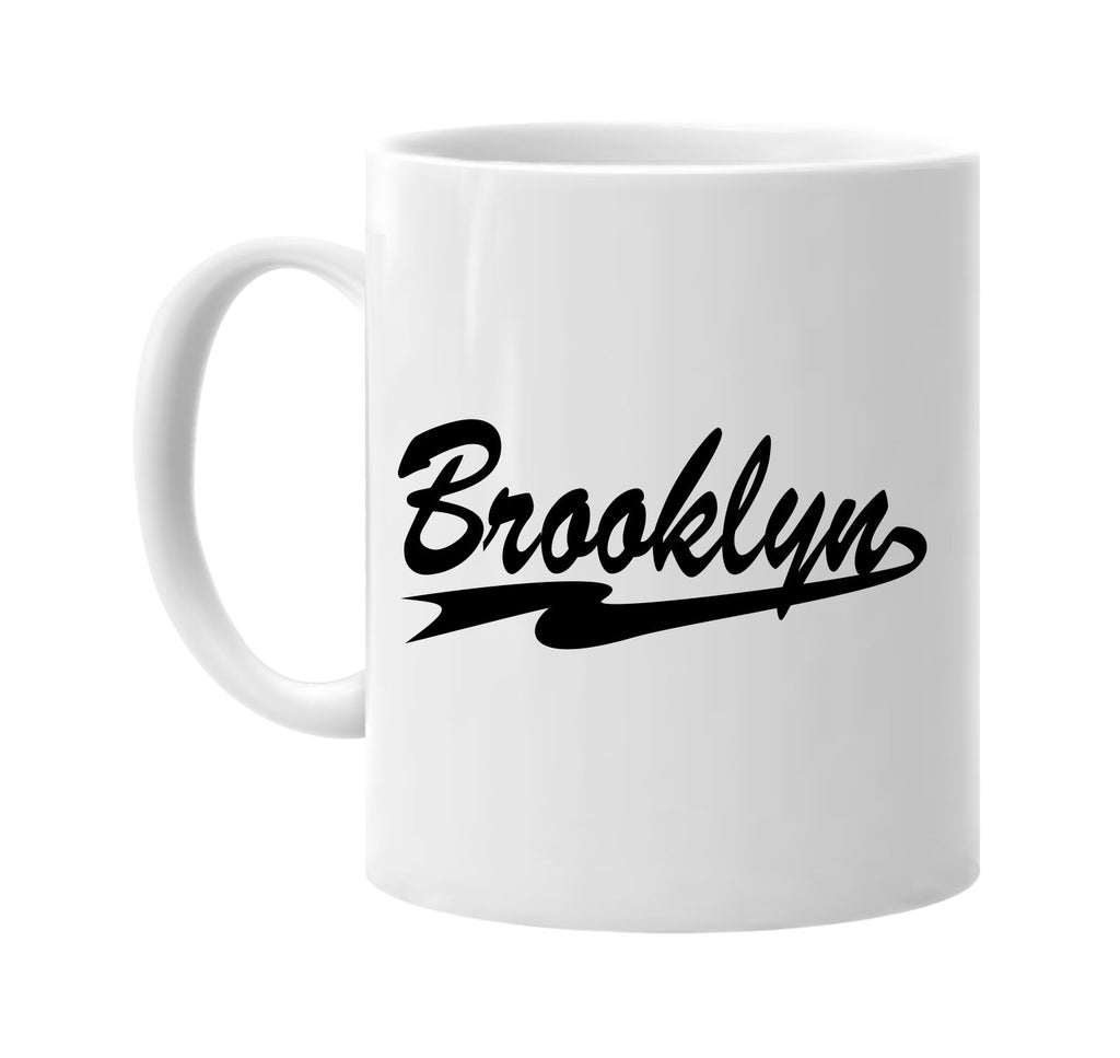 brooklyn new york signature outlet novelty coffee cup mug graphic gift ideas gifts for the family mom dad