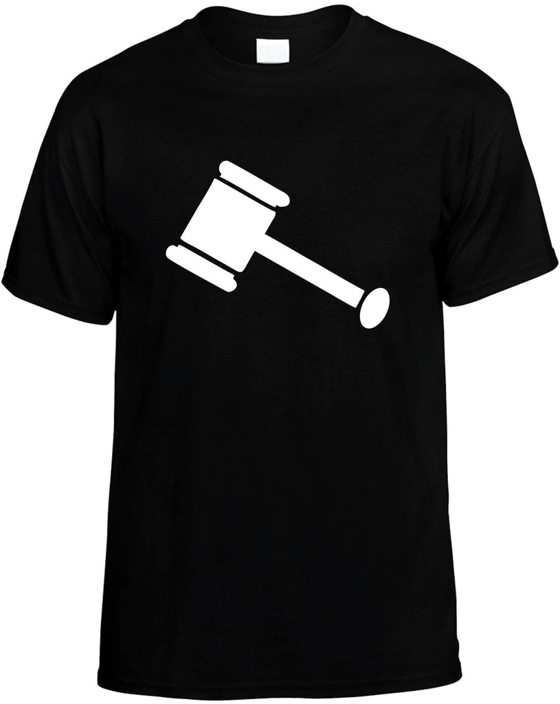 gavel mens funny t-shirt black