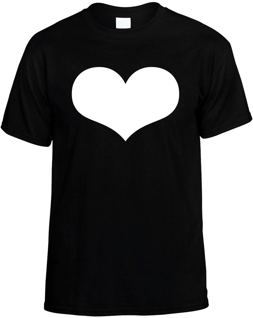 heart motivational mens funny t-shirt black