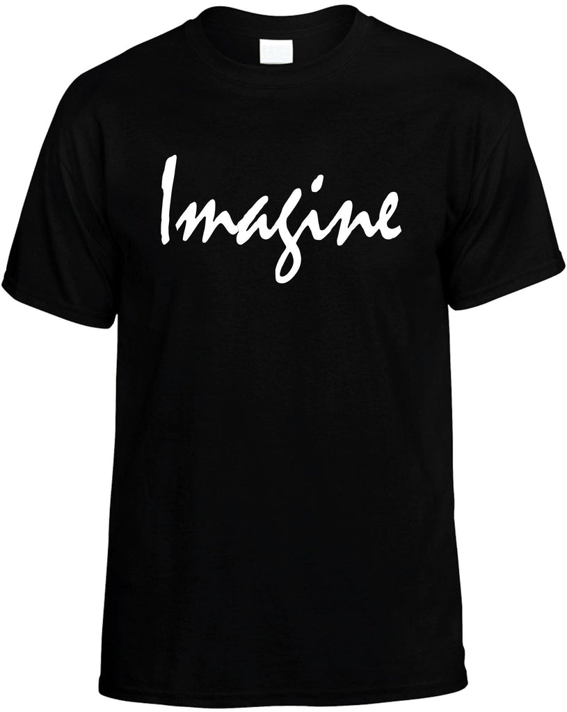 imagine motivational mens funny t-shirt black