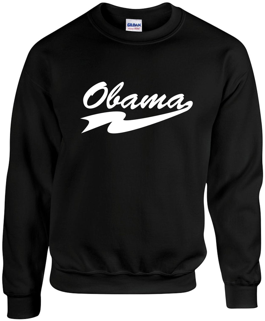 obama president barack obama unisex crewneck sweatshirt black signature outlet novelty 