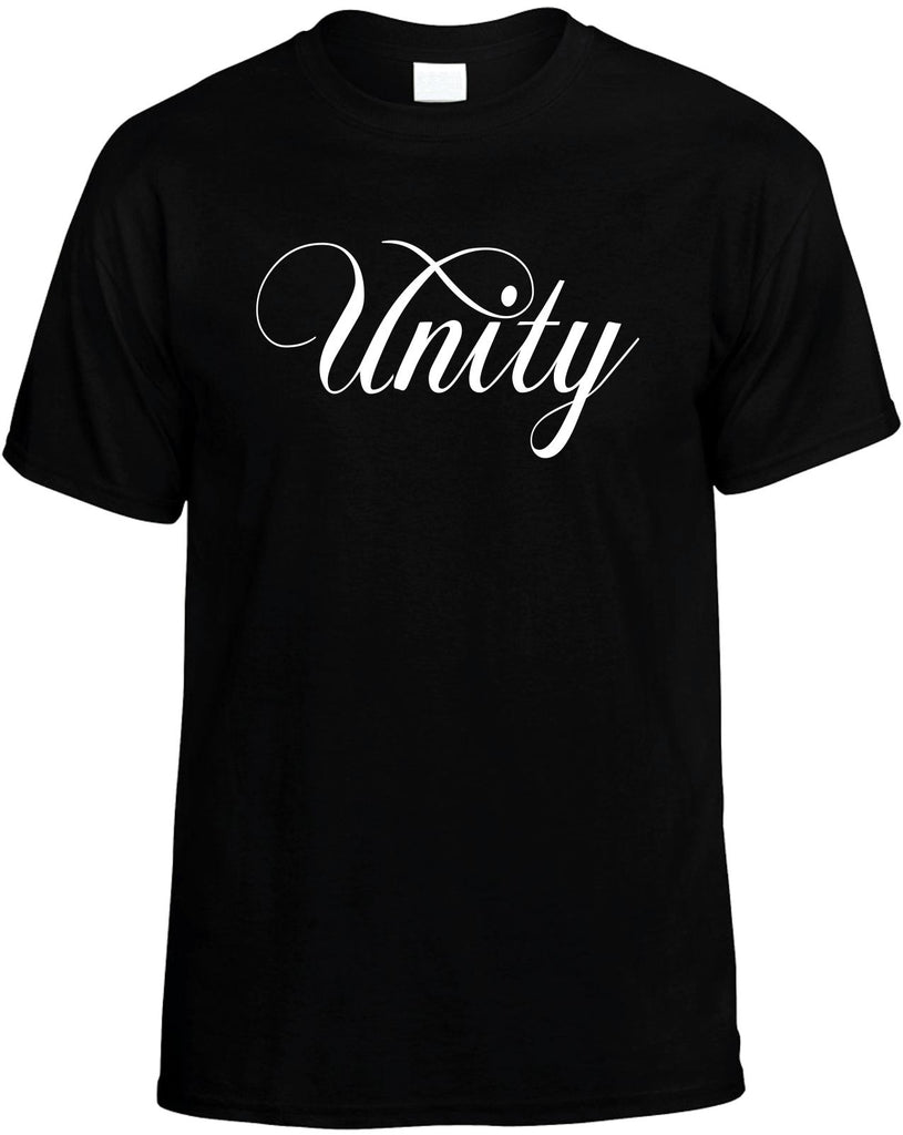 unity motivational mens funny t-shirt black