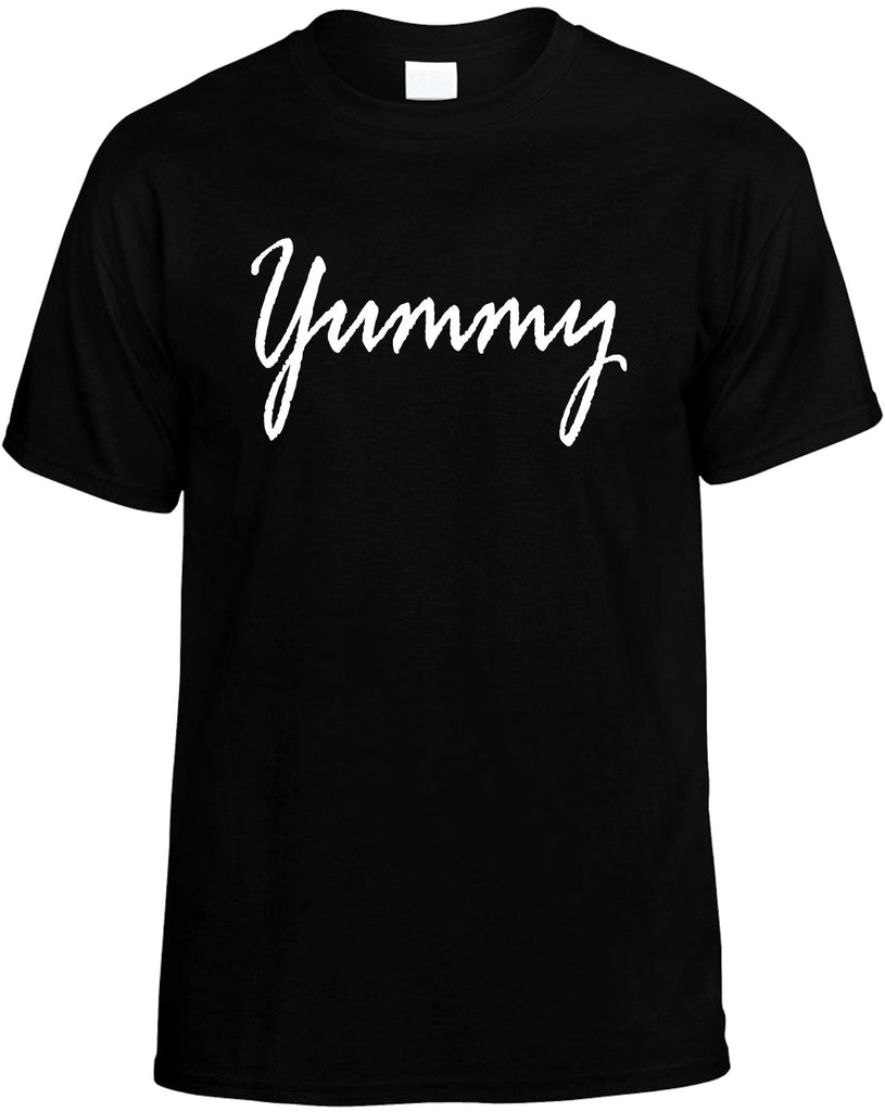 yummy mens funny t-shirt black