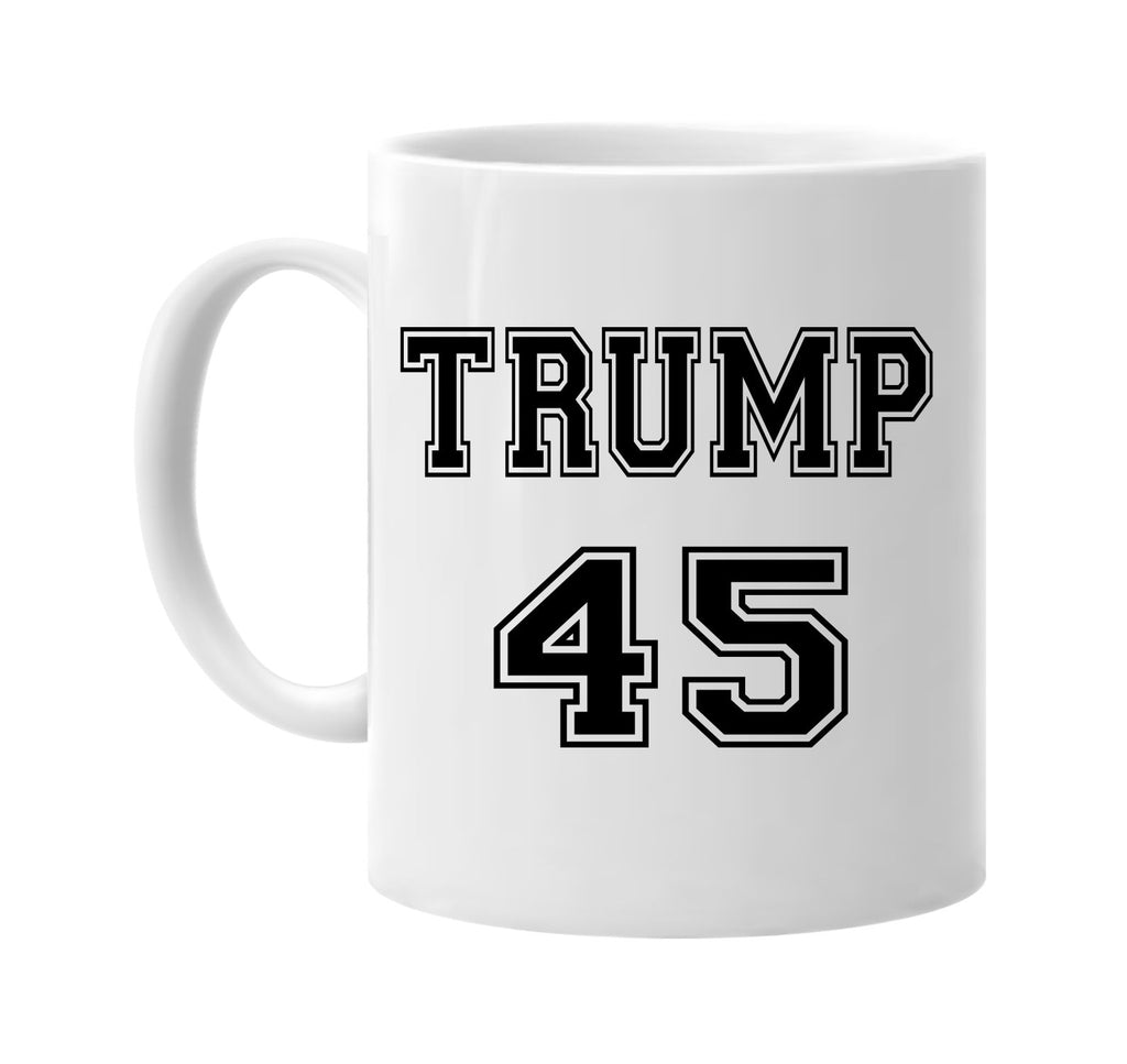 trump 45 signature outlet novelty coffee cup mug graphic gift ideas gifts for the family mom dad