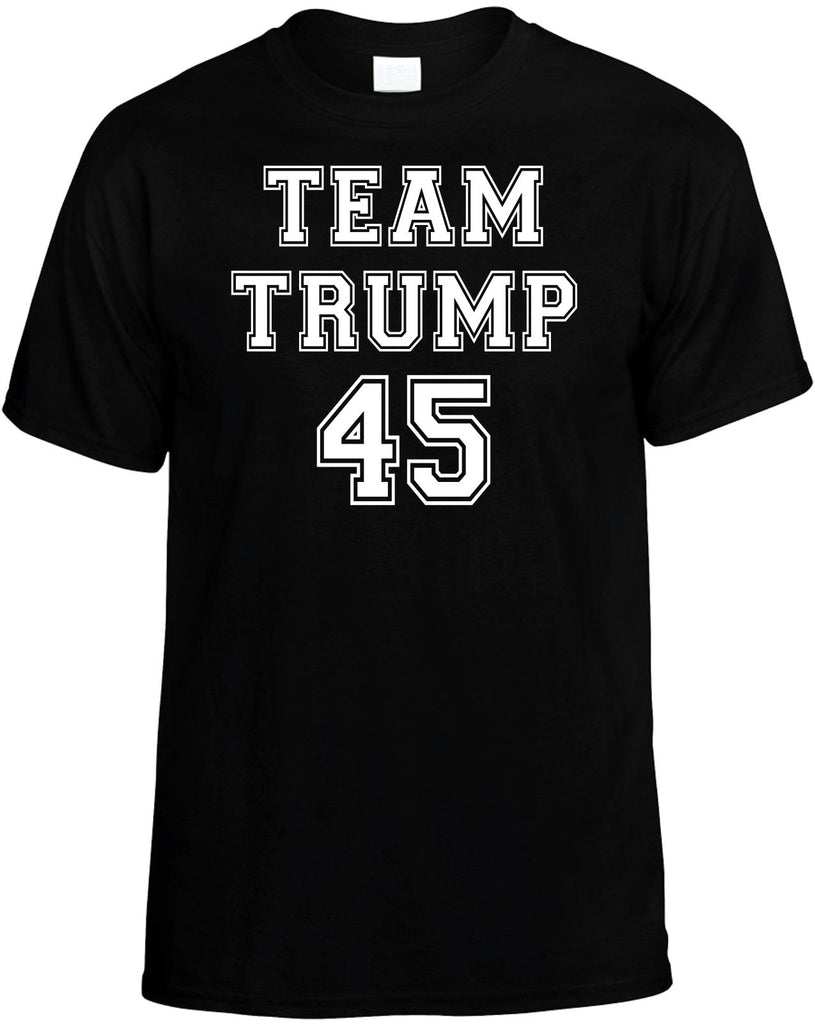 team trump 45 mens funny t-shirt black