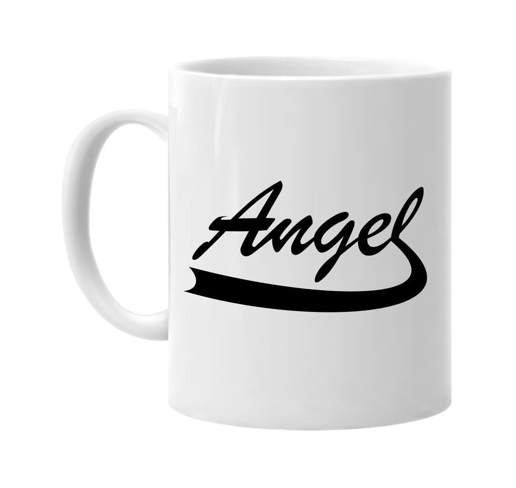 angel baseball font signature outlet novelty coffee cup mug graphic gift ideas gifts for the family mom dad