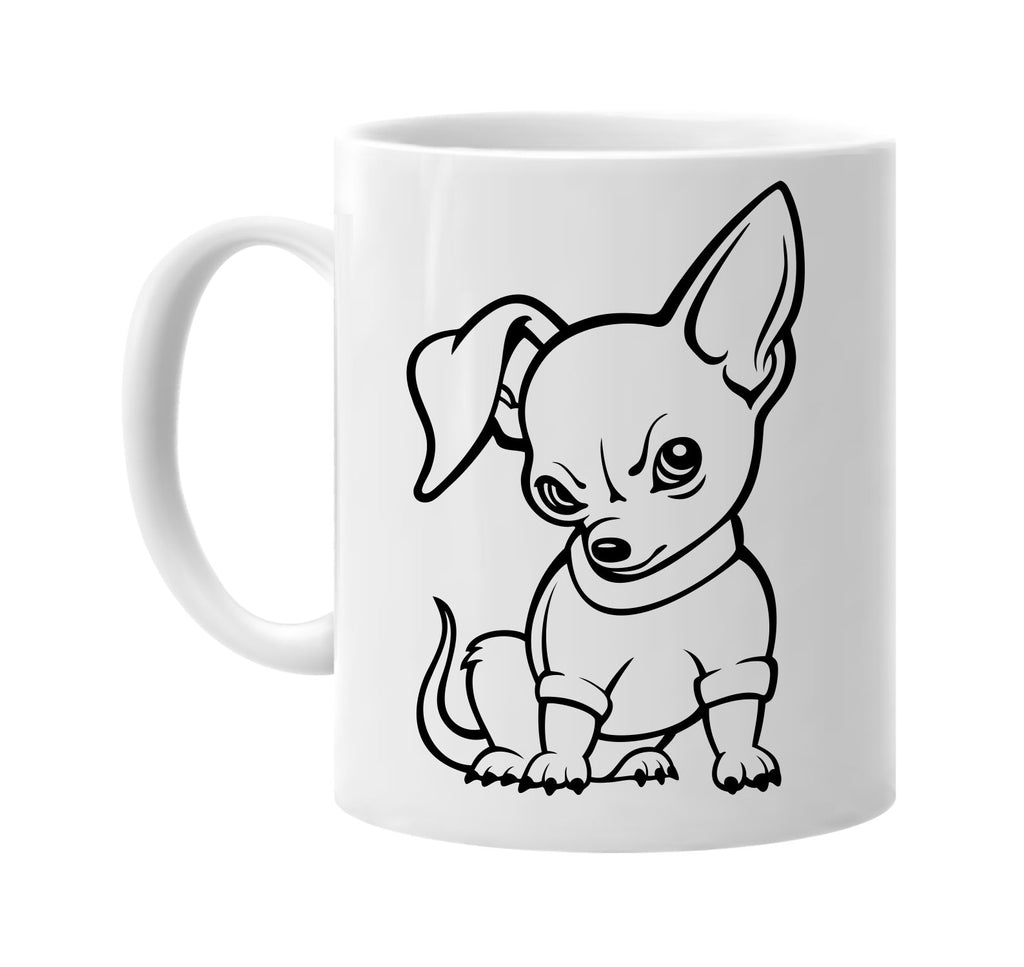 chihuahua dog signature outlet novelty coffee cup mug graphic gift ideas gifts for the family mom dad