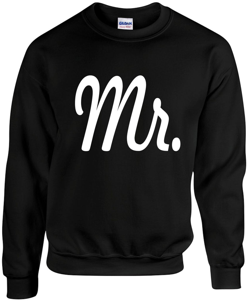 mr groom wedding bridal party unisex crewneck sweatshirt black signature outlet novelty 