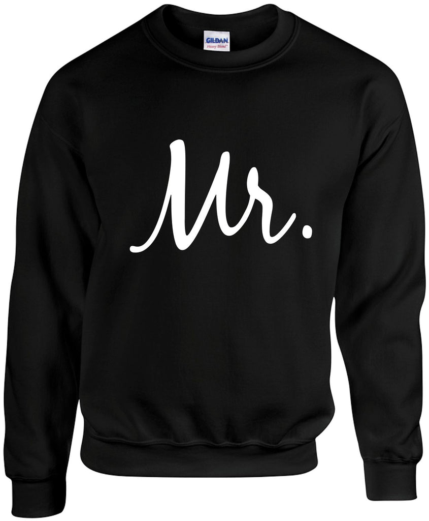 mr groom wedding bridal party unisex crewneck sweatshirt black signature outlet novelty 