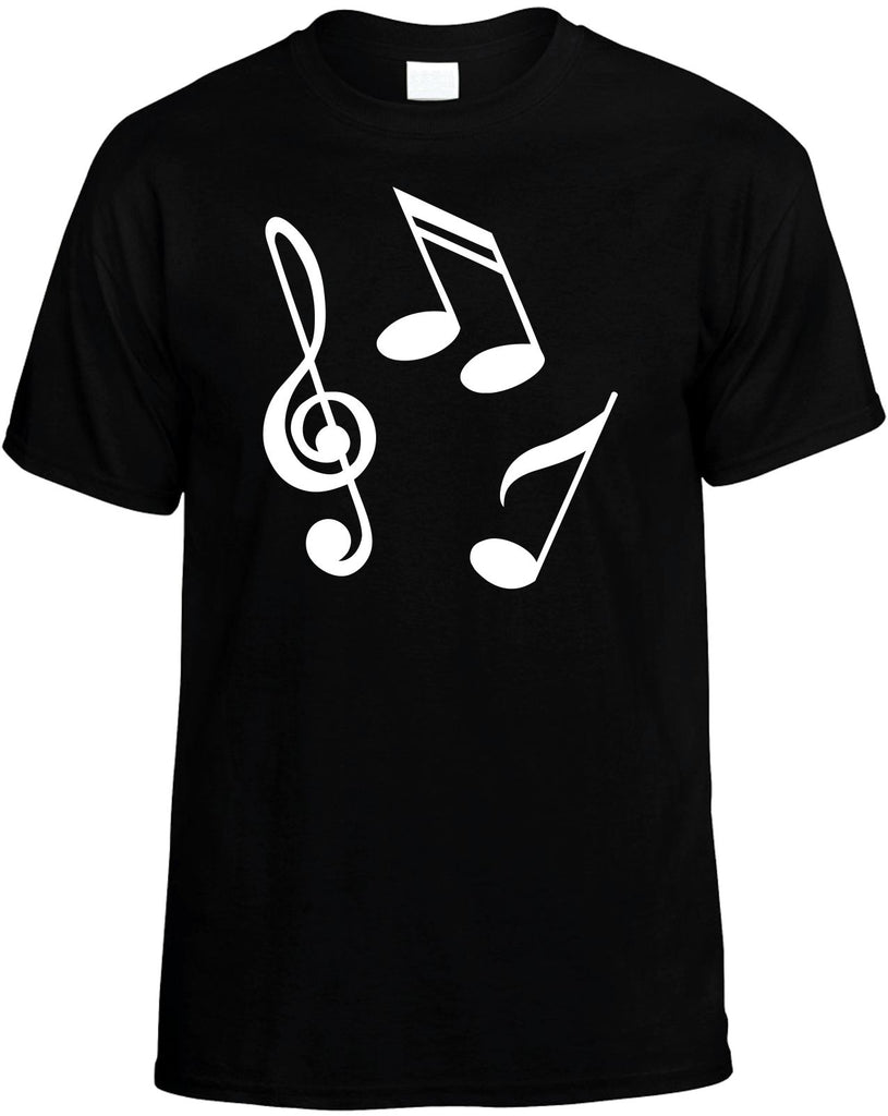 music notes group mens funny t-shirt black