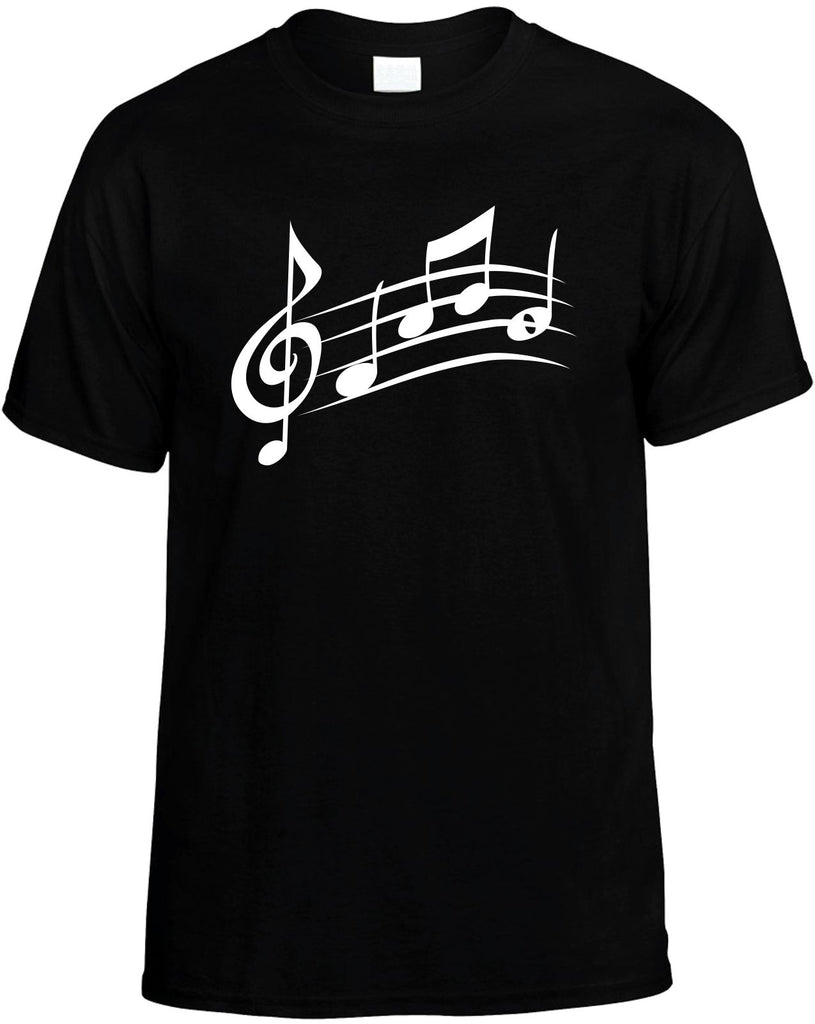 music sheet music notes mens funny t-shirt black