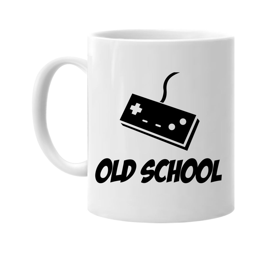 old school with controller signature outlet novelty coffee cup mug graphic gift ideas gifts for the family mom dad