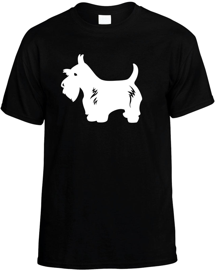 scottish terrier dog mens funny t-shirt black