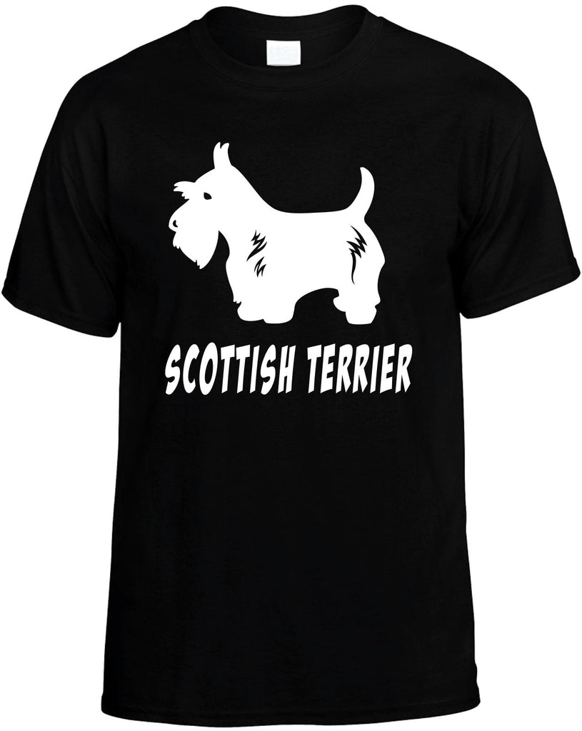 scottish terrier mens funny t-shirt black