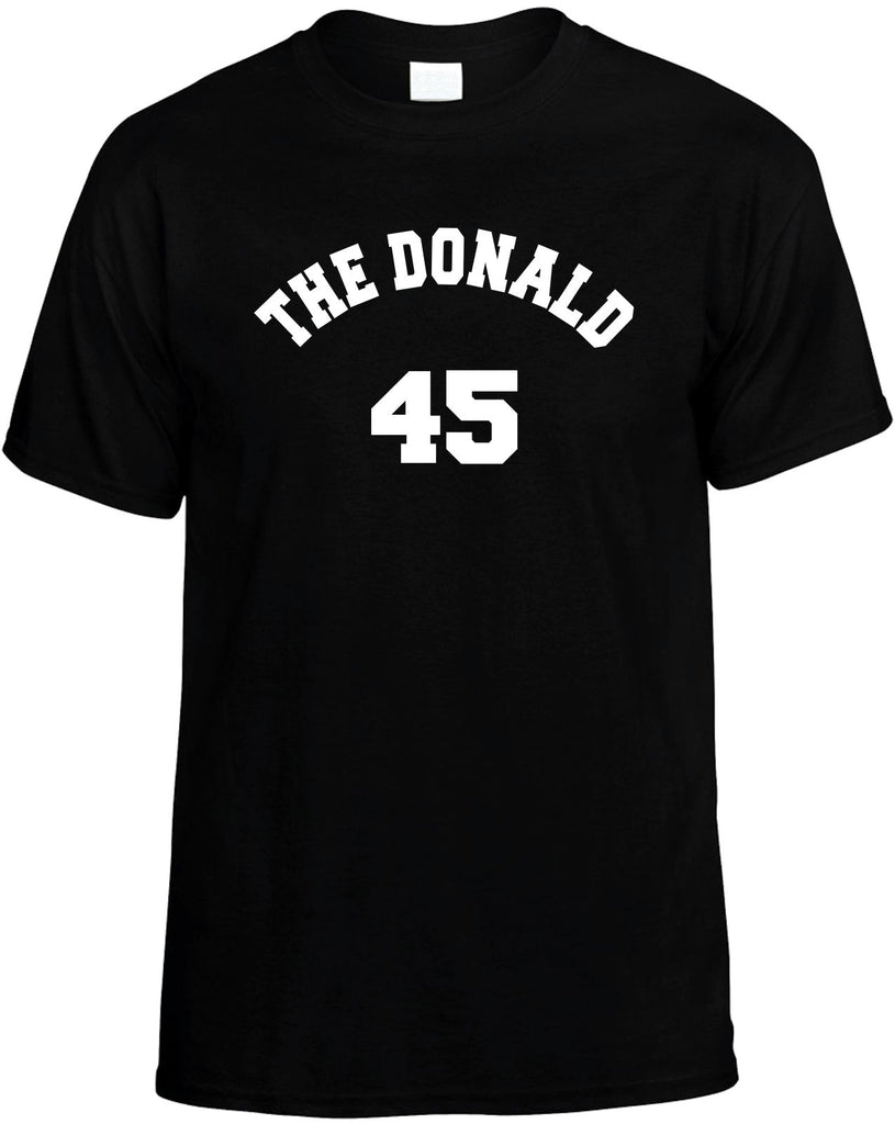 the donald 45 donald trump for pres mens funny t-shirt black