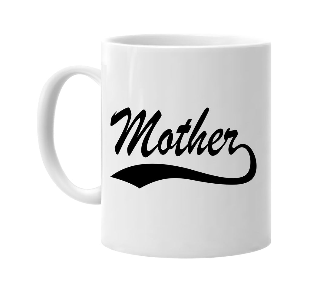 mother baseball font family signature outlet novelty coffee cup mug graphic gift ideas gifts for the family mom dad