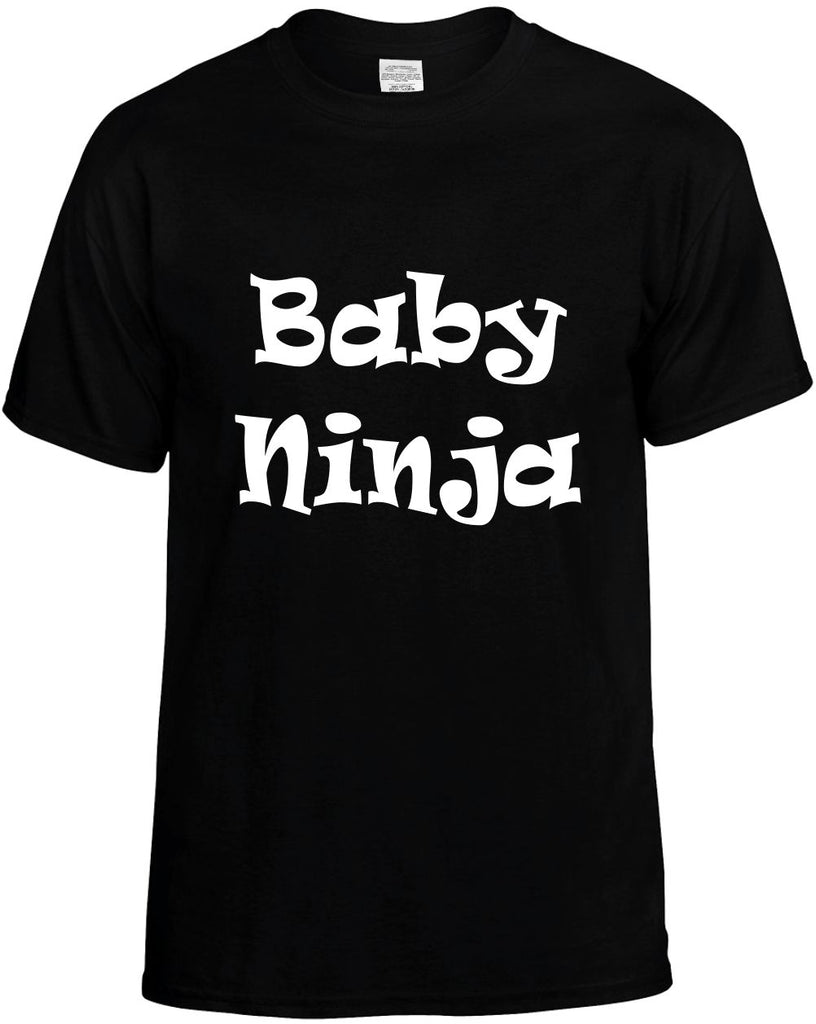 baby ninja bambino infant child mens funny t-shirt black