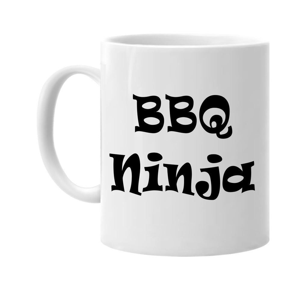 bbq ninja humorous cool signature outlet novelty coffee cup mug graphic gift ideas gifts for the family mom dad