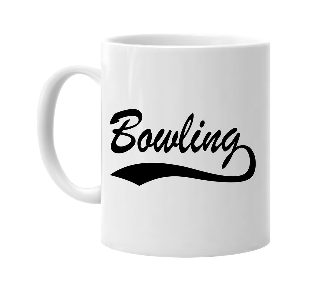 bowling baseball font sports signature outlet novelty coffee cup mug graphic gift ideas gifts for the family mom dad